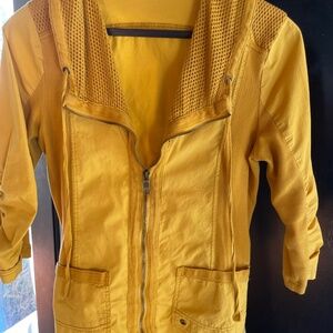 Lightweight casual jacket Mustard yellow